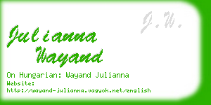 julianna wayand business card